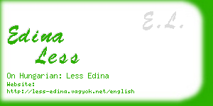 edina less business card